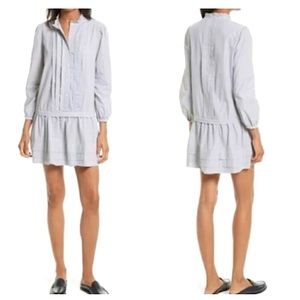 Anthropologie Rebecca Taylor Stripe drop-waist nautical dress